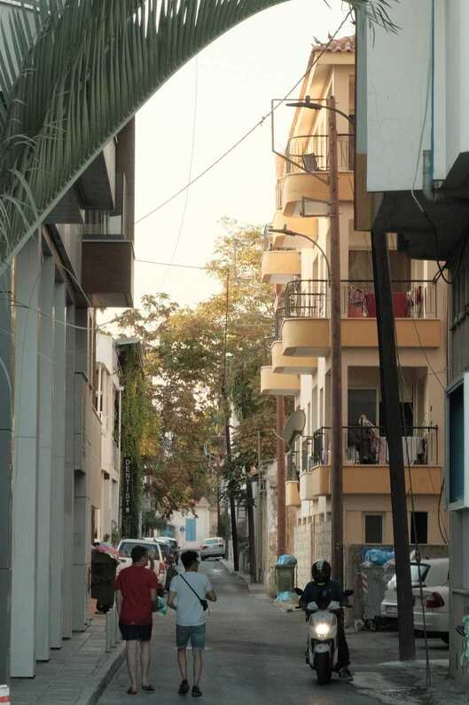 Photo of a narrow street in Limassol, Cyprus